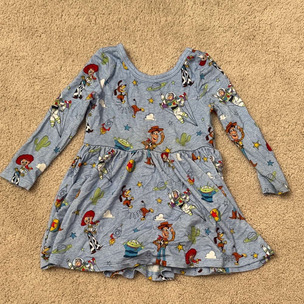 Disney Toy Story Little Sleepies Long Sleeve Bodysuit Dress